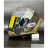 Skates Helmets Motorcycle Fl Face Shoei X 14 Spirit Iii Special Fourteen Edition Racing Red Gold Ant 230421 Drop Delivery Sports Outdo Othsu