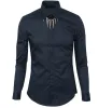 Luxus Marke Männer Hemd Mode Design Herren Slim Fit Langarm Kleid Shirts Casual Stilvolle Chemise Homme Camisa Hombre 3XL