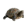 33x24x14cm Simulering Animal Turtle Ornaments Home Garden Pool Pond Harts Decoration Statue Sculpture Crafts Christmas Gift 240119