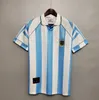 1978 1986 1998 Argentina Retro Soccer Jersey Maradona 1994 1996 2000 01 06 10 KEMPES BATISTUTA RIQUELME HIGUAIN KUN AGUERO CANIGGIA AIMARレトロフットボールシャツ