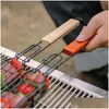 BBQ Tools Accessories Cam Barbecue Grilling Basket Charcoal Grill Outdoors Portable Nonstick Roasting Meat LX6343 Drop Delivery Home G OTIO5