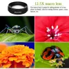 37mm Mobile Phone Lens 0.45x 49uv Super Wide Angle + Macro HD Camera Lens 2 IN 1 Universal Clip Lens For iPhone 15 14 13 12 Pro Samsung Huawei Xiaomi Smart Phones