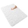 Tapis de bain tapis de salle de bain en relief pavé 3D tapis antidérapants paillasson absorbant tapis de sol de porte coussin en mousse à mémoire de forme