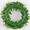 Decorative Flowers St Patricks Day Artificial Wreath Lucky Shamrock Clover Daisy Flower Decor Irish Spring Summer Greenery Home Supplies