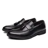 New Luxury Designer Men's Black Brown Tassels Patent Leather Casual Driving Shoes Formal Wedding Dress Homecoming Loafer