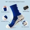 Sportsocken 5 Paare/Lot 2023 Neue Socken Männer ANTI SLIP Fußballsocken Mittelkalb Rutschfeste Fußballsport Radfahren Sport Herrensocke EU38-45 YQ240126