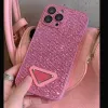 Women Phone Case Cover Diamond For IPhone Cases 14 Pro 13 11 12 Pro Luxury Designer Phone Cases Classic Triangle Shockproof Cases Covers