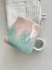 Кружки 350 мл, керамическая чашка постепенного цвета, ручная подглазурная кружка, бытовая вода, подарок девушке