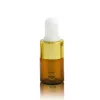 wholesale 2ML Clear Amber Glass Dropper Bottles Portable Aromatherapy Esstenial Oil vials LL