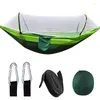 Camp Furniture Automatic Quick Opening Mosquito Net Hammock Outdoor Camping Pole Swing Anti-Rollover Nylon Rocking Chair 250x120cm