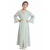 Roupas étnicas Crianças Meninas Muçulmanas Abaya Oração Long Maxi Vestido Turquia Kaftan Árabe Robe Dubai Islam Marrocos Eid Party Ramadan Holiday Dress