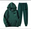 Men's Tracksuits Autumn Winter Hooded Sweatshirt Suit Men And Women Couple Jogging Hoodies+Sweatpants Two Pieces Set Streetwear Casual Clothing T240126