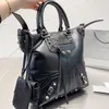 Cagole Rivetto Borsa tote in pelle di pecora Borse grandi Borsa da donna Borse a tracolla Mini Tasca portamonete Borse per la spesa in pelle di vacchetta Fashi258V