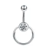 Navel Bell Button Rings 1Pc Surgical Steel Belly Button Ring Navel Nombril Piercing CZ Belly Ring Sexy Women Belly Piercing Body Jewelry Ombligo 14G YQ240125