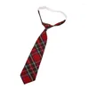 Bow Ties Skinny Necktie For Women Men Lazy JK Wedding Graduation School Uniform