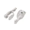 Panther Diamant Damen Ohrstecker 92,5 Silber zierliche Hip Hop Ohrringe minimalistischer Ohrstecker Bulk Schmuck Feinsilber Ohrring