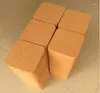 Maty stołowe 500pcs Classic Square Plain Cork Coasters Izulowany ciepło kubek o średnicy 10 cm na prezent na przyjęcie weselny SN2607