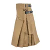 Herrenhosenröcke Schottland Herrenmode Kleidung Gothic Vintage Tasche Kendo Schottisch Koreanisch Ropa Hombre Pantalones Cargo Baggy