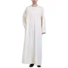 Vêtements ethniques Arabe Hommes Musulmans Robes de couleur unie Arabe 36s Costume Nuits pour hommes Pin Dépouillé Costume de loisirs