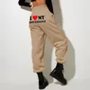 Herrenhose, atmungsaktiv, gemütlich, plüschig, warm, Damen-Jogginghose mit hohem elastischem Bund, Buchstabendruck für Herbst und Winter, Valentinstag