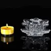 2PCS Candle Holders wielokolorowy szklany kubek świecy uchwyt lampy mini romantyczny kwiat świeca buddyjska Tybetańska Dekoracja stolika Buddha