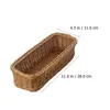 Küche Aufbewahrung Kunststoff Rattan gewebter Besteck Servieren Utensilien Essstäbchen Halter Spoons Gabel Box Container Geschirr Organizer