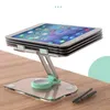 Tablet PC Stand Masaüstü Katlanabilir Cep Telefonu Stand Masaüstü Canlı Akış 360 Dönen Tablet Stand Dizüstü Bilgisayar Stand Tutucu YQ240125