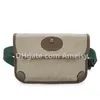 حقيبة Crossbody مصممة للنساء جوانب مزدوجة كروس حقائب الجسم العلامة التجارية تغطية محفظة الكتف باللون البني G050289S