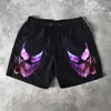 Men's Shorts Chic Trendy Y2K Graphic Print Gym Shorts for Men Quick Dry Breathable Loose Shorts with Pockets Casual Workout Fitness Running J240124