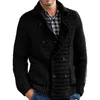 Suéteres masculinos Cardigan Mens Roupas de malha de malha casacos Ropa de Invierno outono e inverno versão coreana manter quente