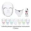 7 Color Led Light Therapy Face Beauty Machine Led Facial Neck Mask With Microcurrent For Skin Whitening Device Dhl Free Shipment358