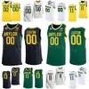 Hommes Femmes Enfants College Basketball Baylor Bears Jersey 4 Walter 2 Jayden Nunn 10 RayJ Dennis 13 Langston Love 21 Yves Missi 11 Jalen Bridges Team Vert Blanc Jaune