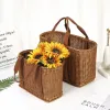 Boxes Household Shopping Basket Ins Style Portable Storage Basket Flower Basket Picnic Food Fruit Organizer Photography Props