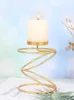 2PCS Candle Holders Ins Luxury Style Metal Candle Holders Simple Golden Wedding Decoration Bar Party Living Room Decor Home Decor Candlestick