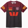 Nouveau QLD 2023 2024 Maillots de rugby QUEENSLAND MAROONS ÉTAT D'ORIGINE Chemise de rugby d'entraînement INDIGNE Nom et numéro personnalisés