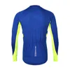 Abbigliamento da ciclismo transfrontaliero da uomo, top da ciclismo per bici da strada antivento, abbigliamento da ciclismo traspirante in rete per esterni a maniche lunghe