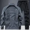 Men's Tracksuits Athletic Running Tracksuit Set Casual Full Zip Gym Jogging 2 Piece Sweat Suit For Spring Autumn Basketball Sports Suits