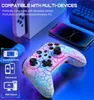 Game Controllers Joysticks Dinofire Wireless Bluetooth RGB Controller For Switch Computer Game Gamepad Wireless Joystick YQ240126