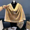 Winter new all-in-one cartoon elephant imitation cashmere scarf extended thick printed sweet cape