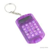 Calcolatrici Portachiavi con ciondolo per borsa mini calcolatrice riutilizzabile in stile semplice per la vita quotidiana