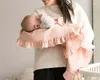 Decken Baby Swaddle Wrap Weiche und atmungsaktive Musselin-Baumwoll-Puckdecke für Kleinkinder mit Kapuze, Kinder-Tröster, Pografie-Requisiten