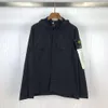 Stone Designer Jacket Island Top Quality Men's Jackets Multi Pocket Sleeve Badge Sleeve DrawString Hooded Coat Unisex Work Jacket