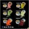 Hameçons de pêche Sile Worm Leurre souple 4cm 04g Caoutchouc artificiel Appâts de vers de terre Leurres flexibles Pesca Jig Truite Bait 220818 Drop Delivery S Otb7N