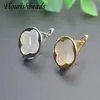 Charm Diy High Quality Jewelry Findings Gold Plated Nickel Free Natural White Shell Earring Hooks Accessories for Earrings Making