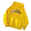 Heren Hoodies Sweatshirts Dames Hoodies I Am Kenough Katoenen trui met capuchon Letters Print Sweatshirt Paar Mannen Hoodies Dameskleding Gratis verzending T240126