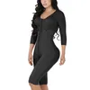 Fajas Colombianas Dames Body Shaper Borstondersteuning Zijkant Lange mouw Buikcontrole Lange bodysuit Shapewear Taille Trainer 240124