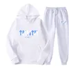 TRAPSTAR lettre imprimée vêtements de sport pour hommes et femmes polaire deux pièces sweat à capuche ample rétro sweat à capuche Harajuku sweat hommes et femmes décontracté couple hauts