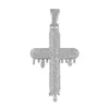 Cross Hip Hop Diamond Pendant Vvs Moissanite Diamond Luxury Pendant 925 Sterling Silver Hip Hop Pendant for Men