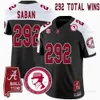 292 Nick Saban Custom Alabama Crimson Tide Vapor Limited Retirement Jersey All Ed