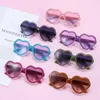 Sunglasses Boys Girls Candy Color Heart-Shaped Crystal Toddler Glasses Heart Kids